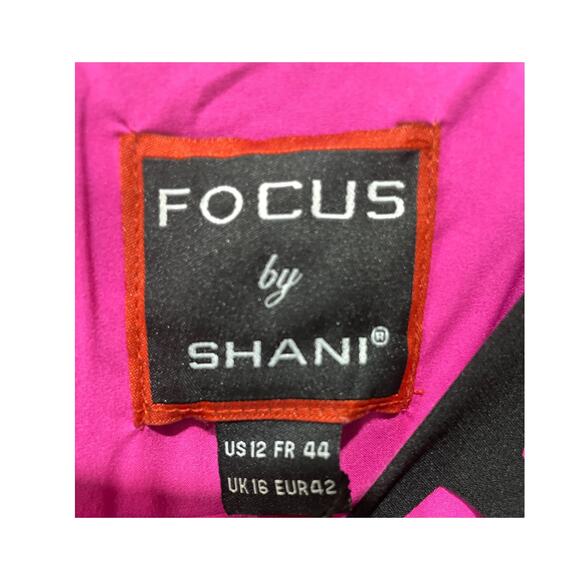 FOCUS by Shani Laser Cut‎ Dress With Flounce Size US 12 - Picture 5 of 5